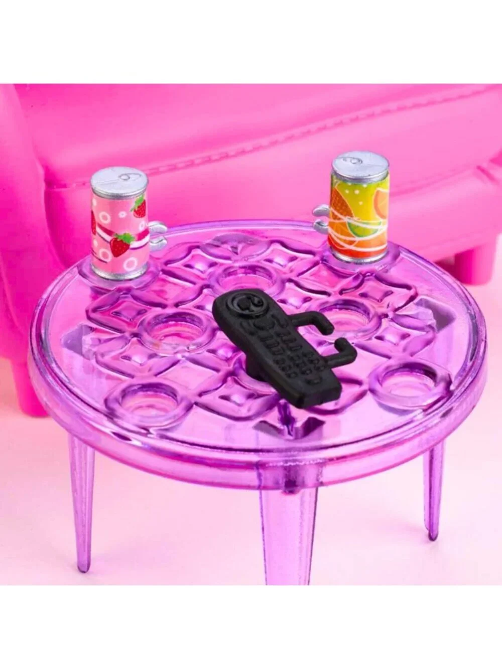 Cozy Indoor Furniture Playset for Dolls - Living Room, Kitten & Accessories